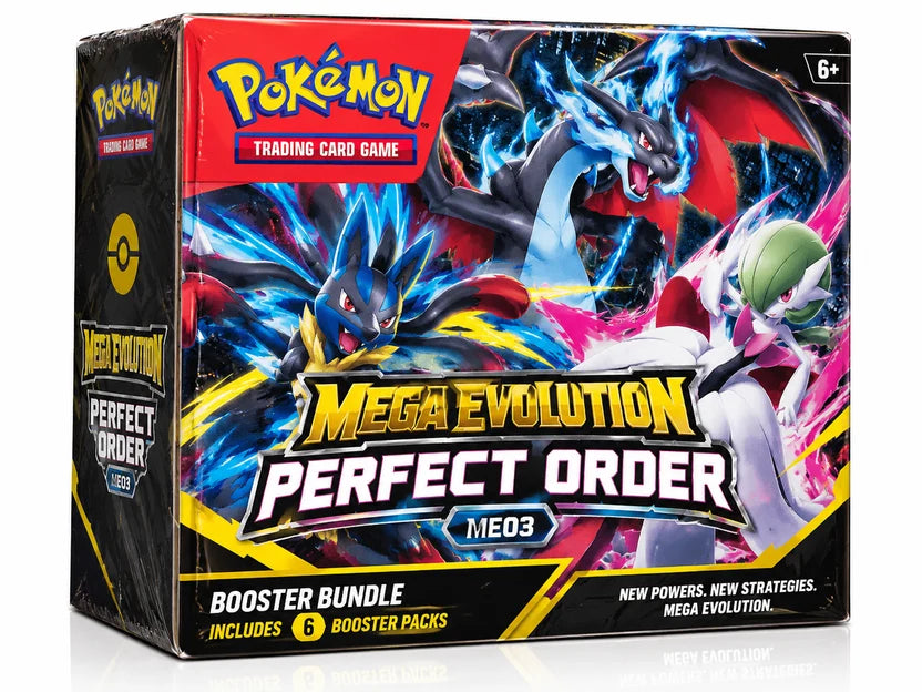 Pokémon TCG Mega Evolution—Perfect Order ME03 Booster Bundle 6 Packs Factory Sealed