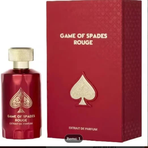 Game of Spades Rouge Extrait by Jo Milano Paris – 100ml / 3.4 oz | Luxury Unisex Fragrance