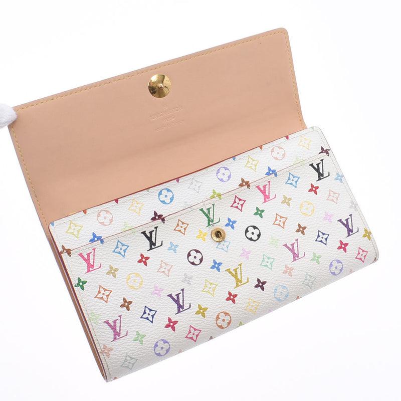 Auth Louis Vuitton Portefeuille Sarah NM Long Wallet Monogram Multicolore M93532