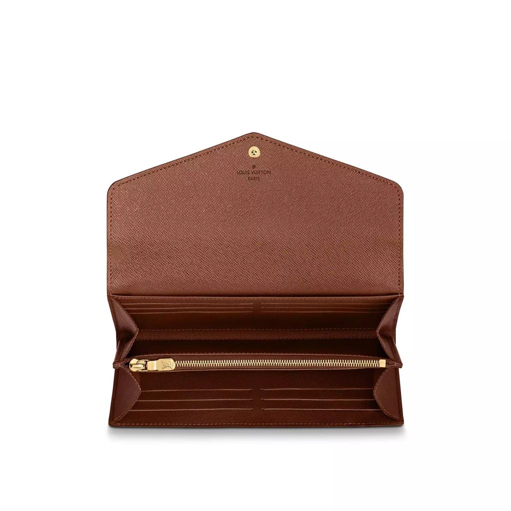 Authentic LOUIS VUITTON Monogram Portefeuille Sarah Long Wallet F#46691