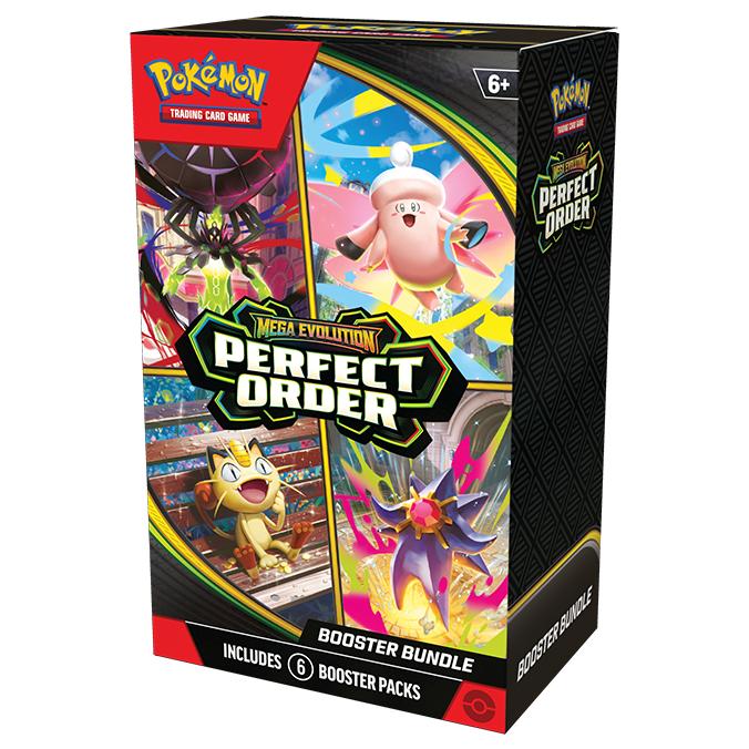 Pokémon TCG Mega Evolution—Perfect Order ME03 Booster Bundle 6 Packs Factory Sealed