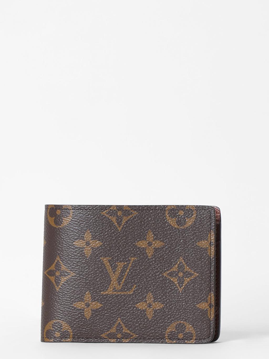 Louis Vuitton Multiple Slender Wallet Monogram Canvas Brown Men’s Wallet