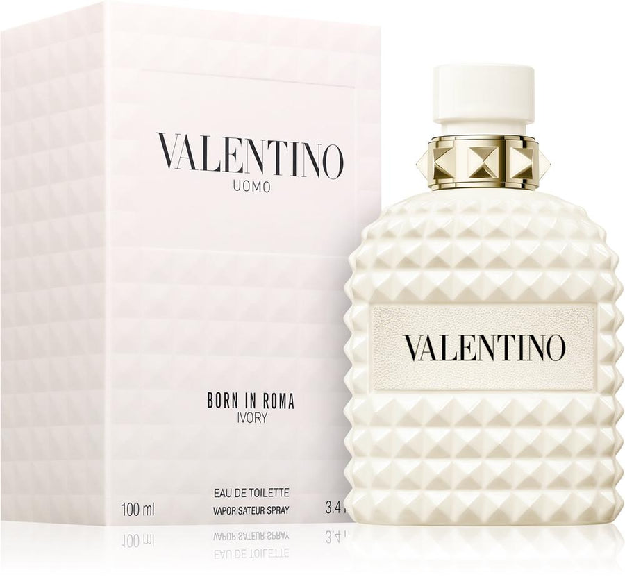 Valentino Uomo Born In Roma Ivory Eau de Toilette for Men 3.4 oz / 100ml