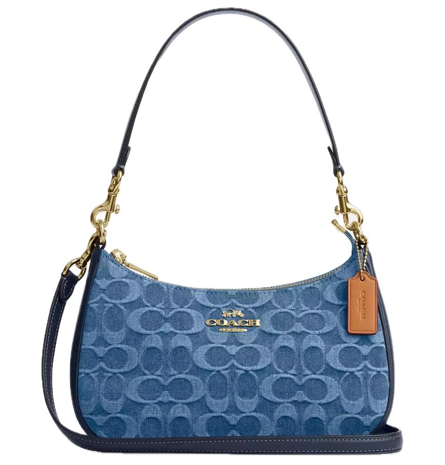 Coach CAF82 Denim/Natural Teri Shoulder Bag