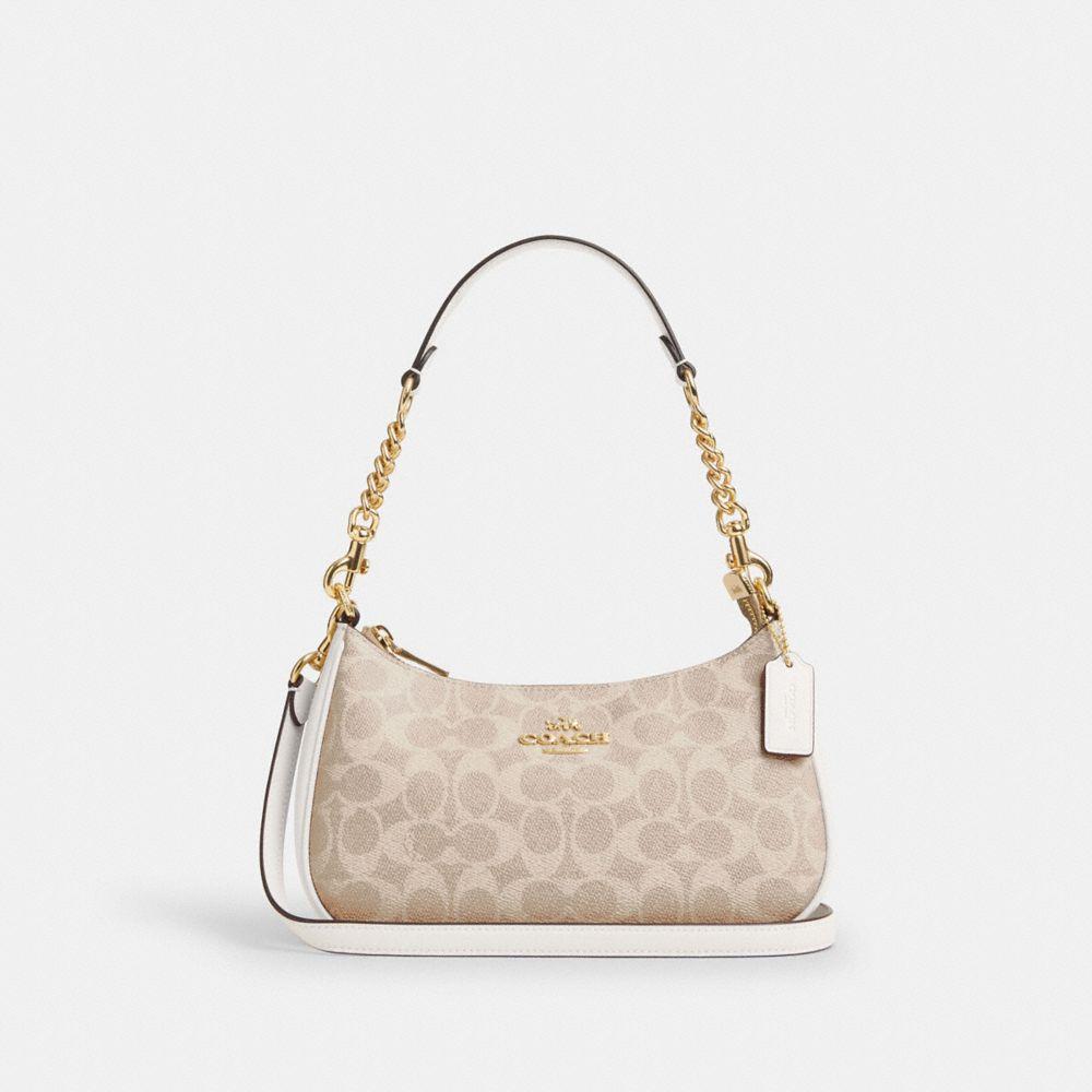 COACH Teri Shoulder Bag in Signature Canvas for Women
