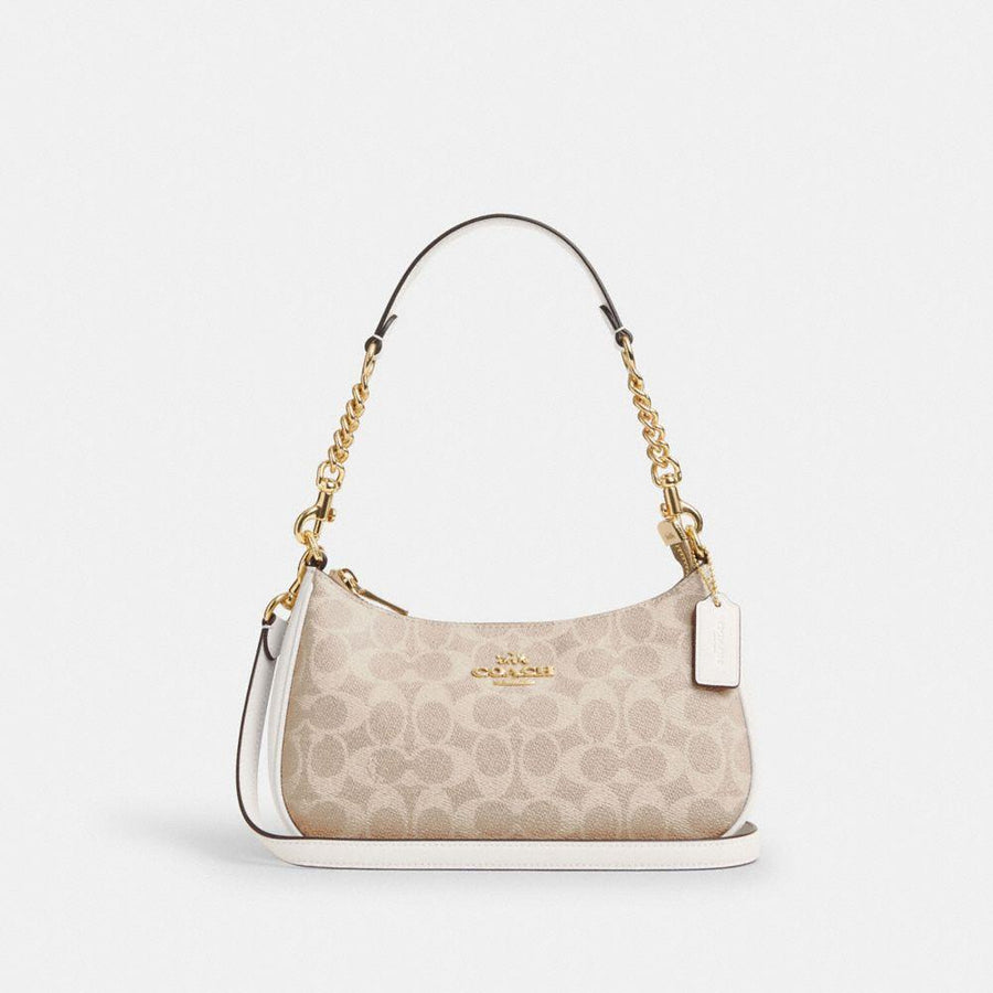 COACH Teri Shoulder Bag in Signature Canvas for Women