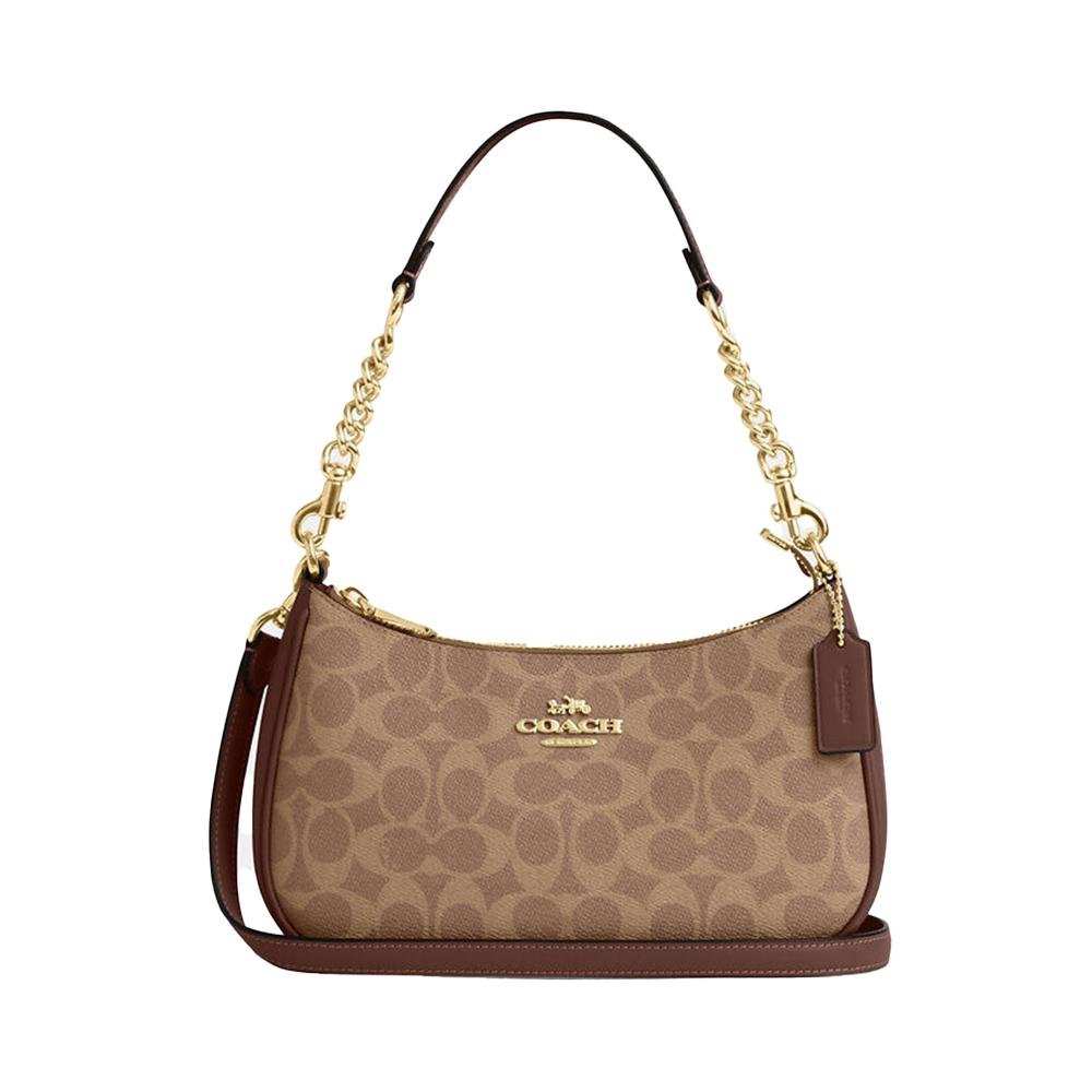 COACH Teri Shoulder Bag in Signature Canvas for Women