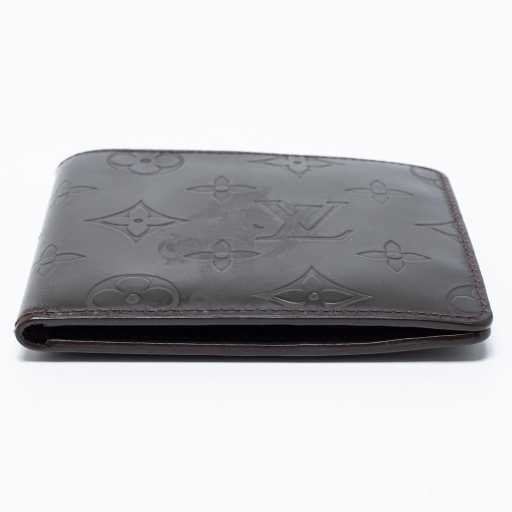 Louis Vuitton Engraved Monogram Wallet Brown – Men's Designer Bifold Wallet