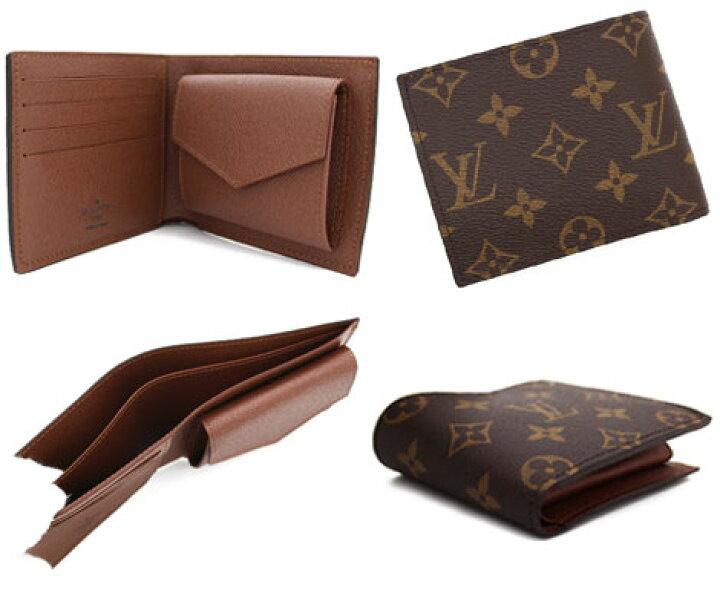 Louis Vuitton Monogram Marco M61675 Bi-Fold Wallet Brown Vintage Men's Wallet