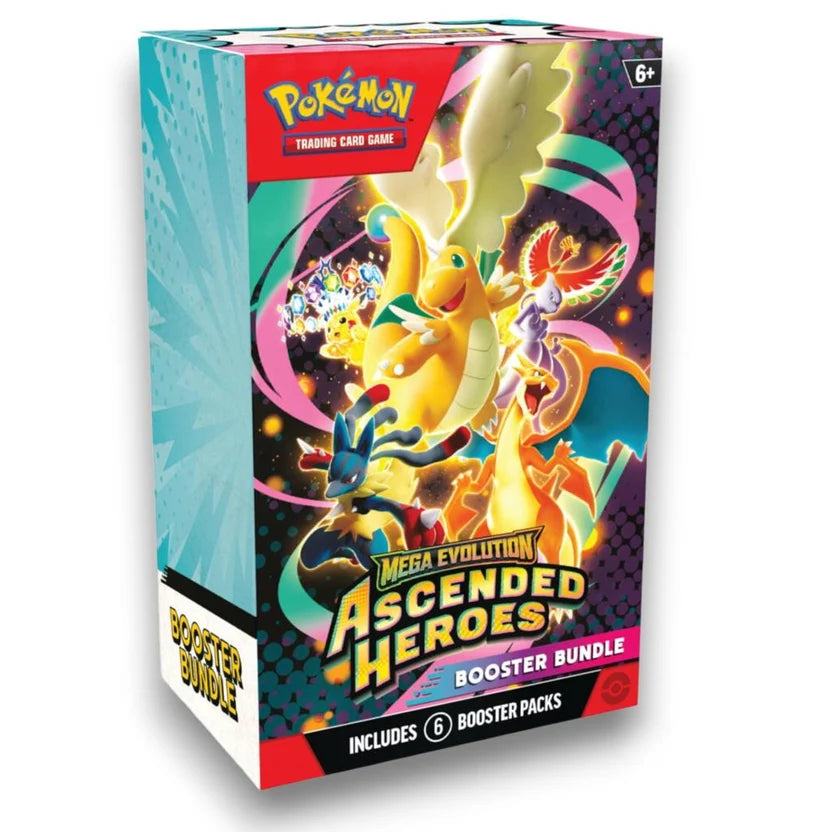 Pokémon TCG Mega Evolution—Ascended Heroes Booster Bundle 6 Packs Factory Sealed
