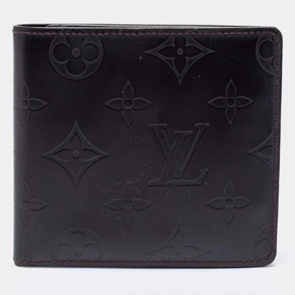 Louis Vuitton Engraved Monogram Wallet Brown – Men's Designer Bifold Wallet