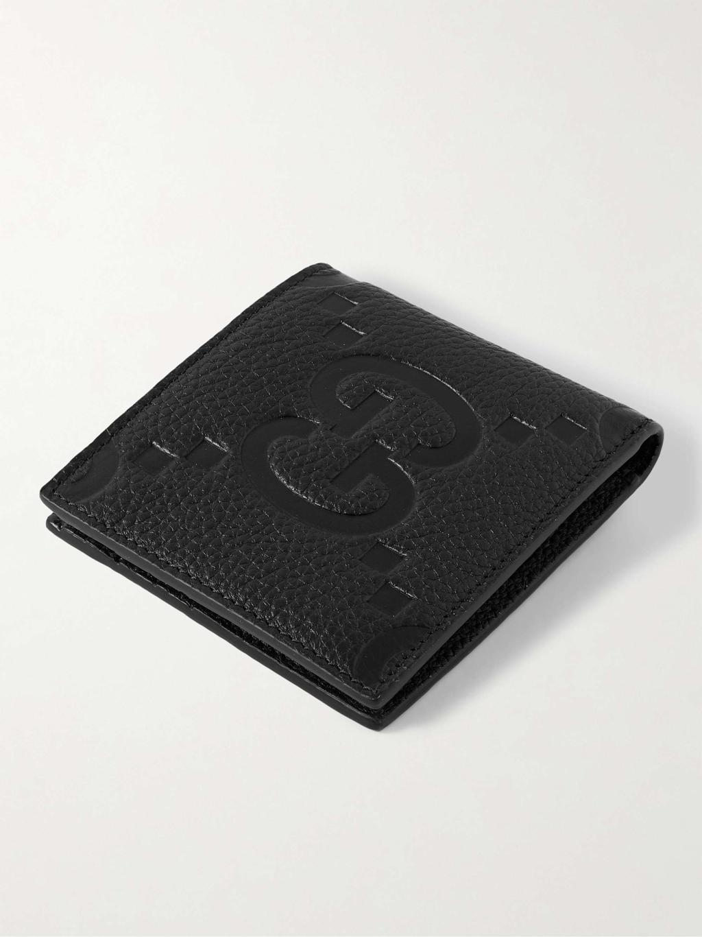 GUCCI Bi-fold Wallet Jumbo GG Leather Black