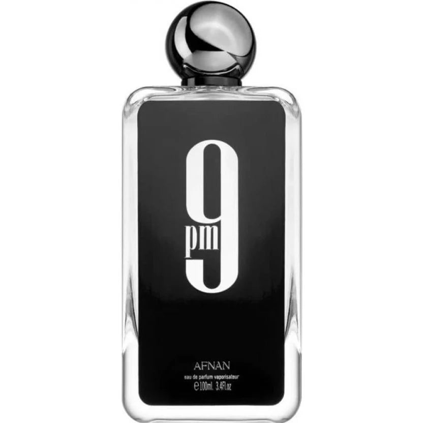 Afnan 9 PM Eau de Parfum for Men – 100ml / 3.4 oz | Long-Lasting Amber Vanilla Fragrance