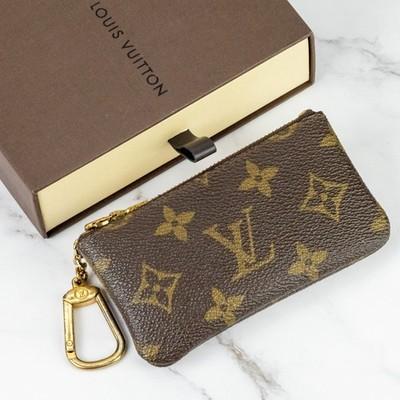 Louis Vuitton Monogram Pochette Clés Key Pouch Brown M62650